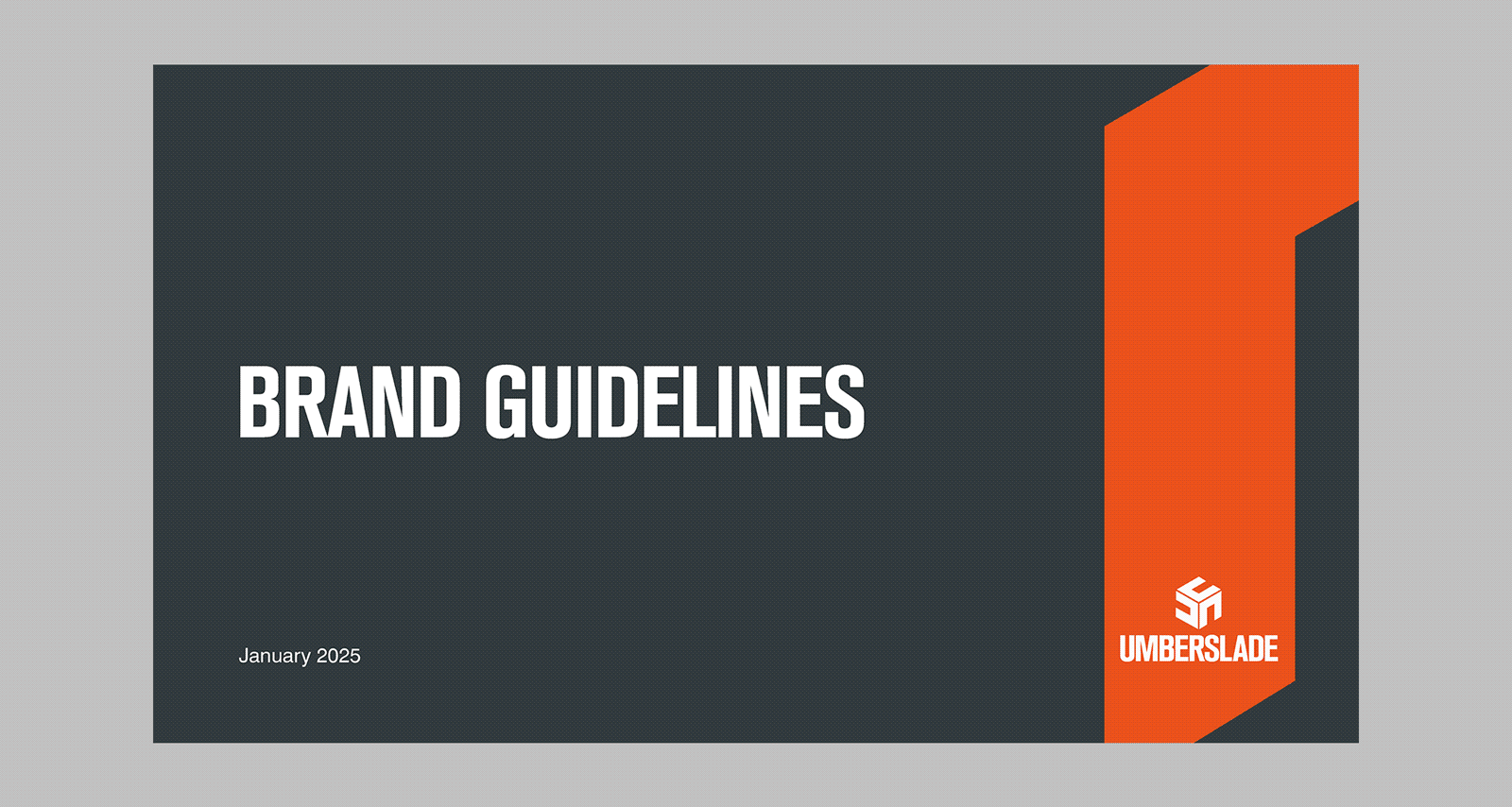 Umberslade brand guidelines design Align and Pull