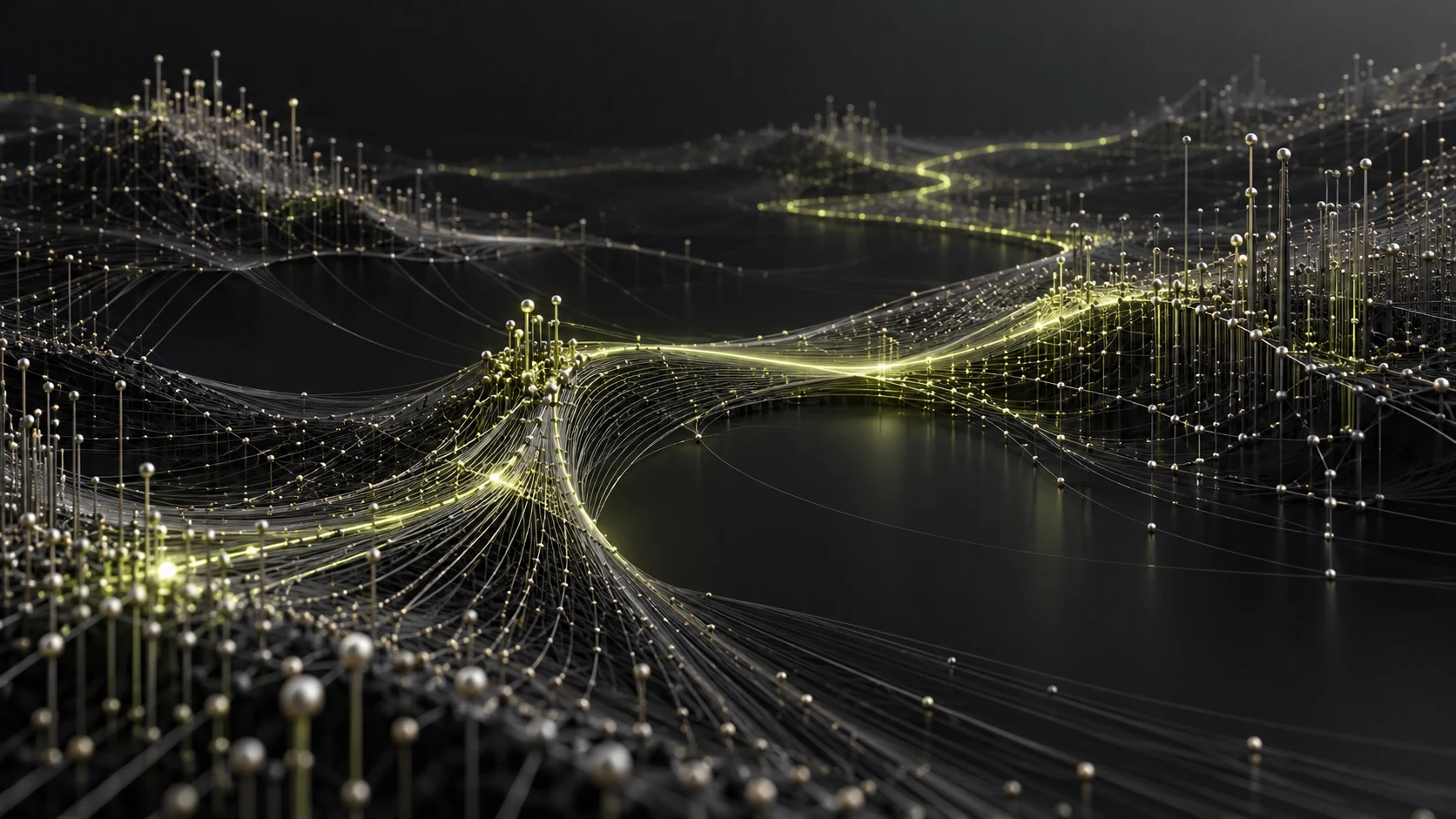 Conceptual connected-data artwork for the infoboss story